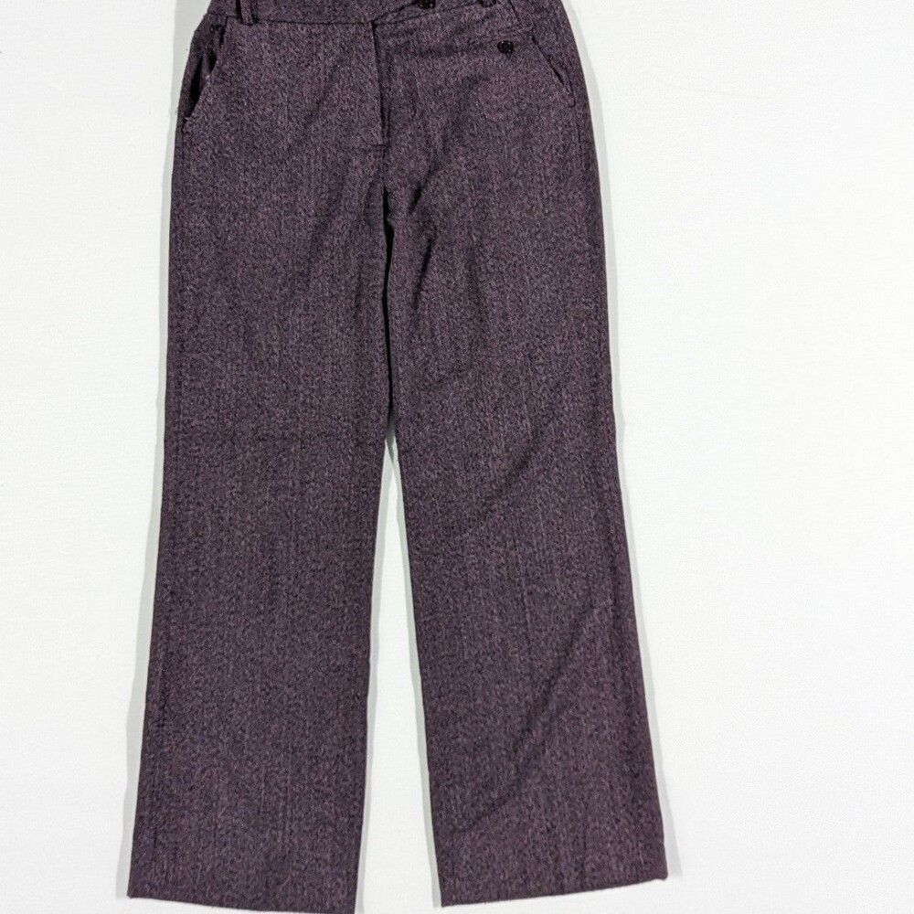 Dressbarn Size 4 Purple Heathered Dress Pants Tailored Careerwear Preppy